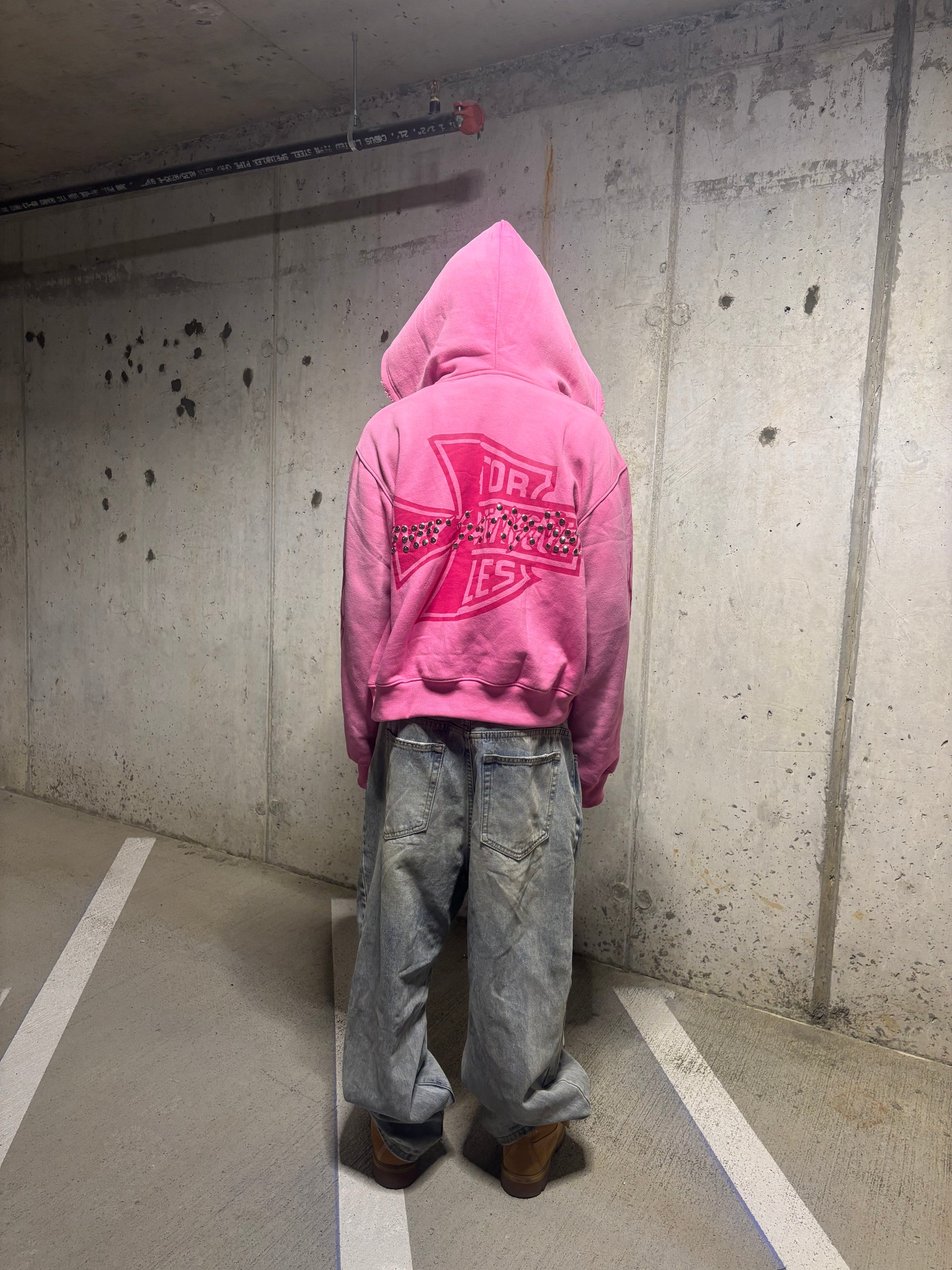 Pink “Loose Screws” Zip-Up