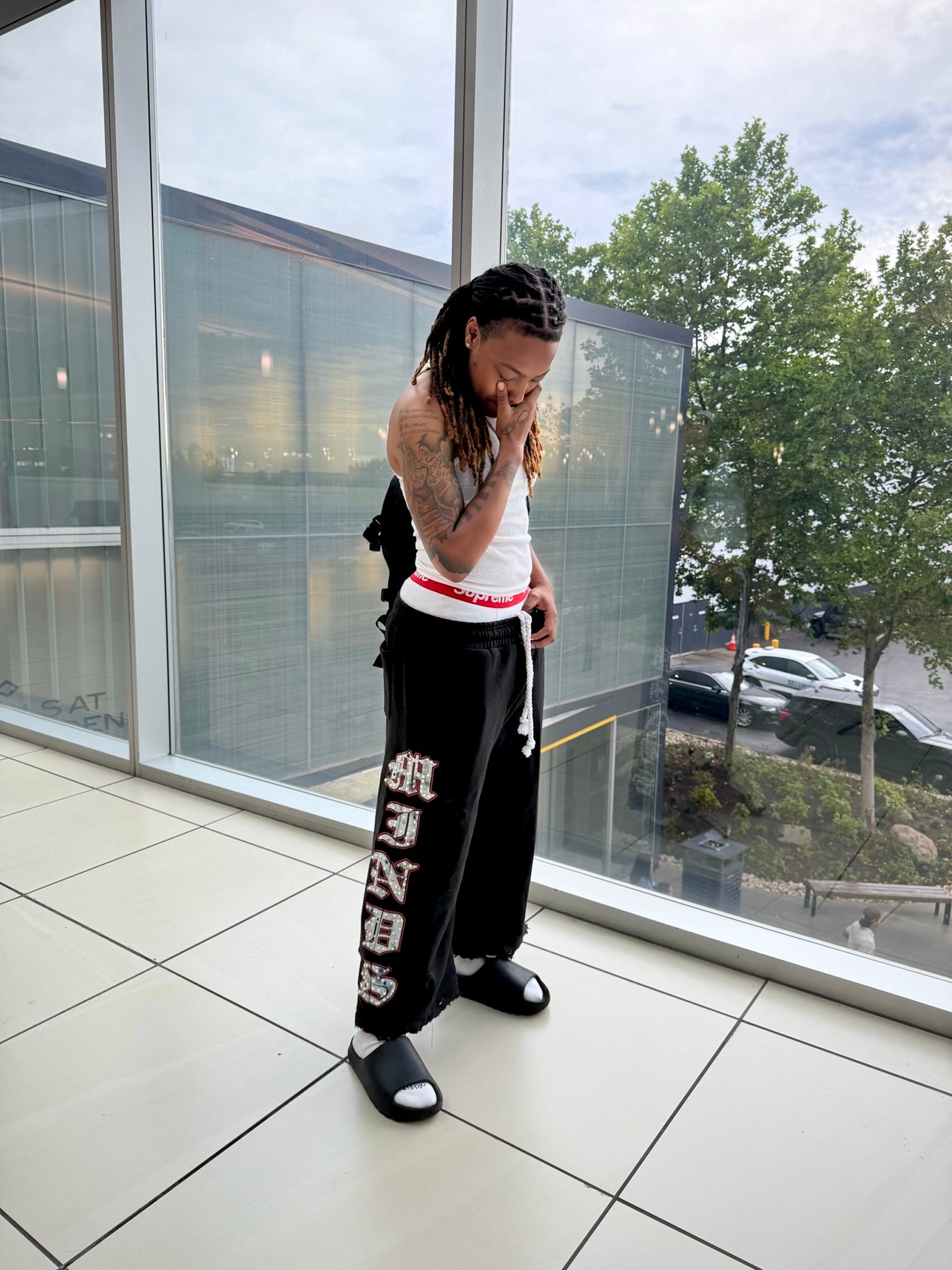 Black "Hidden Gem" 3/4 Shorts