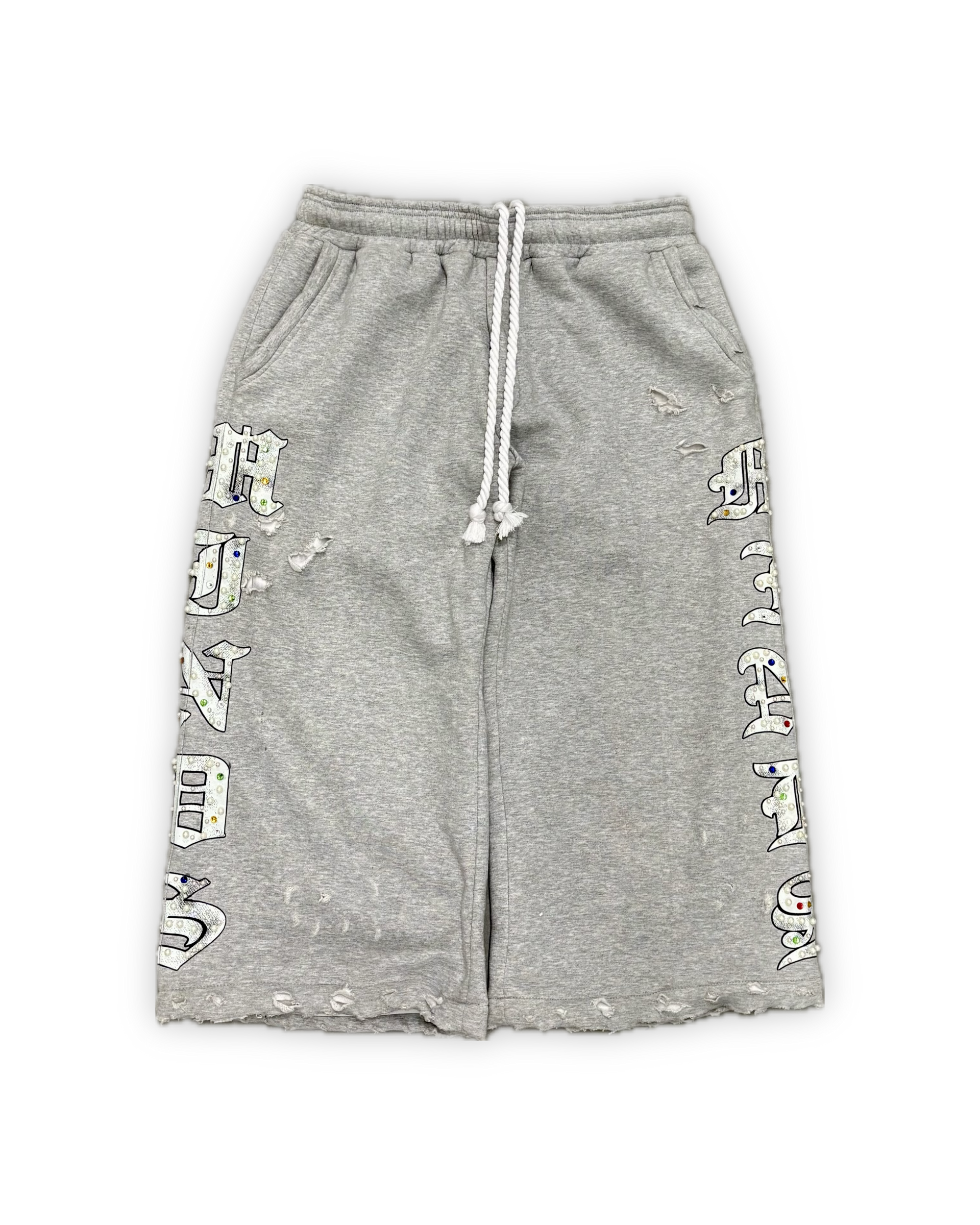 Grey "Hidden Gem" 3/4 Shorts