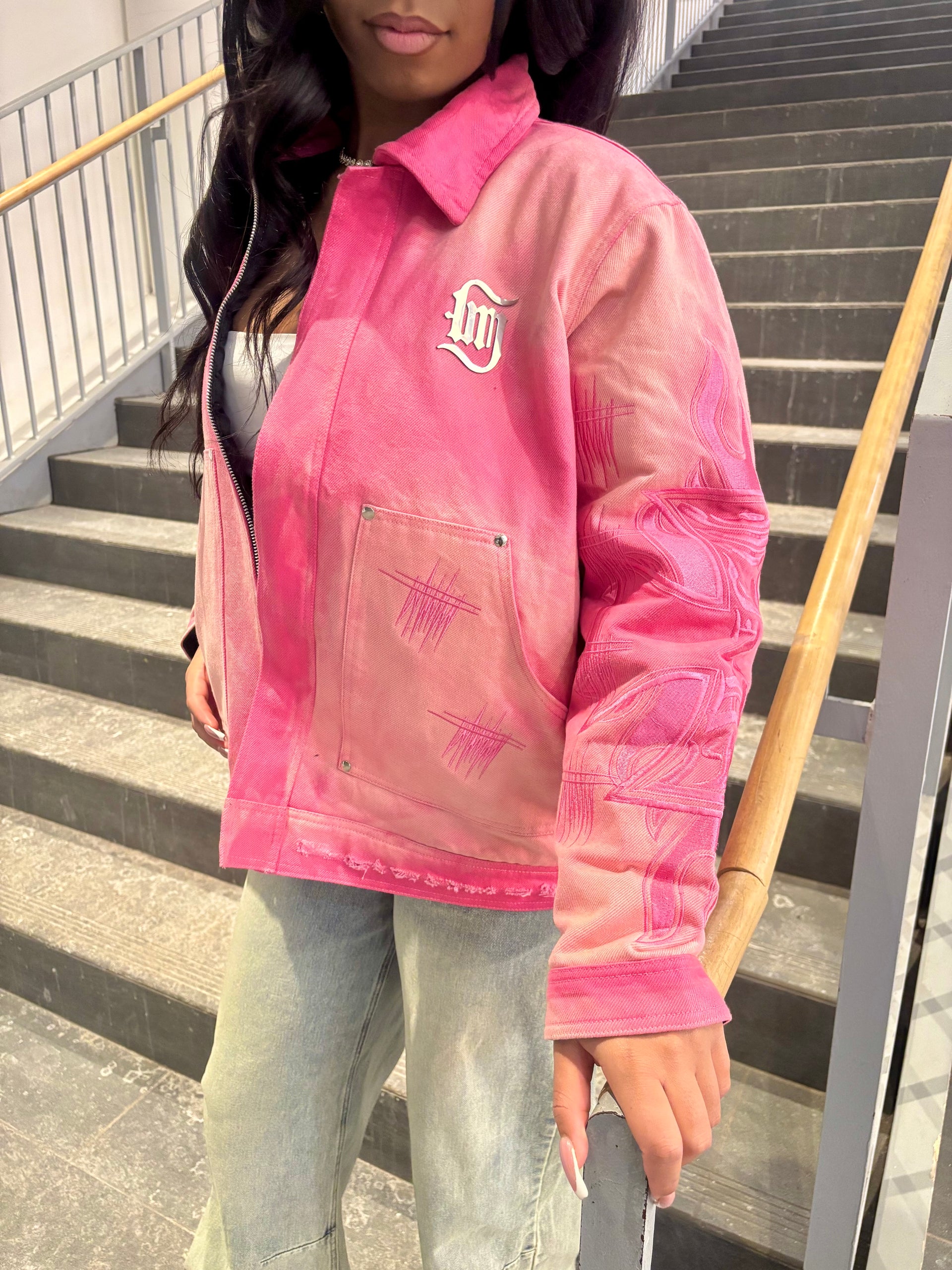 Starburst Pink Work-Wear Jacket